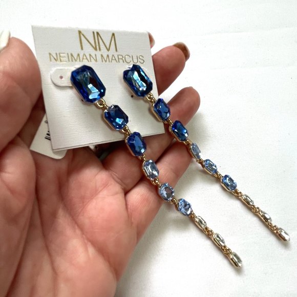 NWT NM 4,5" Long Dangle Gradient Earrings - Picture 7 of 9